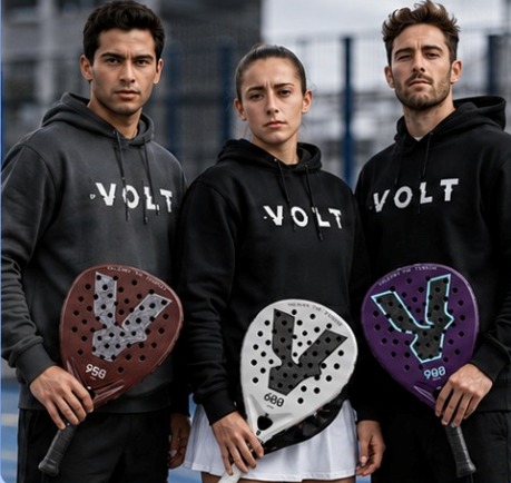 Peak Padel branded rackets